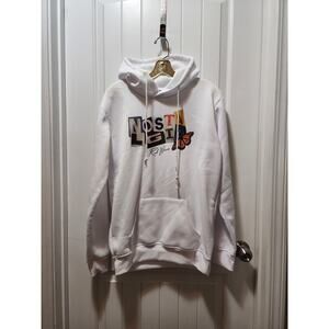 Rod Wave Hoodie Hip Hop Nostalgias Tour White Graphic Hoodie Unisex M